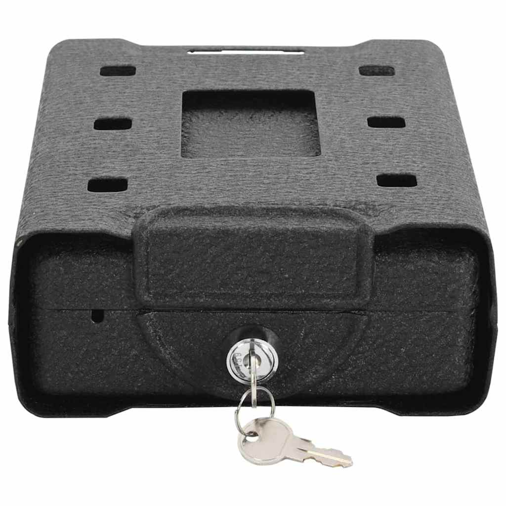 vidaXL Auto Safe mit Schloss Schwarz 22 x 16 x 7 cm Stahl