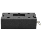 vidaXL Auto Safe mit Schloss Schwarz 22 x 16 x 7 cm Stahl