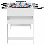vidaXL Tischfußballtisch Weiß 125 x 60,5 x 80 cm Holzwerkstoff