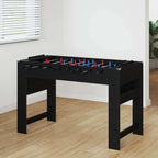 vidaXL Tischfußballtisch Schwarze Eiche 125 x 60,5 x 80 cm