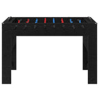 vidaXL Tischfußballtisch Schwarze Eiche 125 x 60,5 x 80 cm