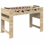 vidaXL Tischfußballtisch Sonoma-Eiche 125 x 60,5 x 80 cm Holzwerkstoff