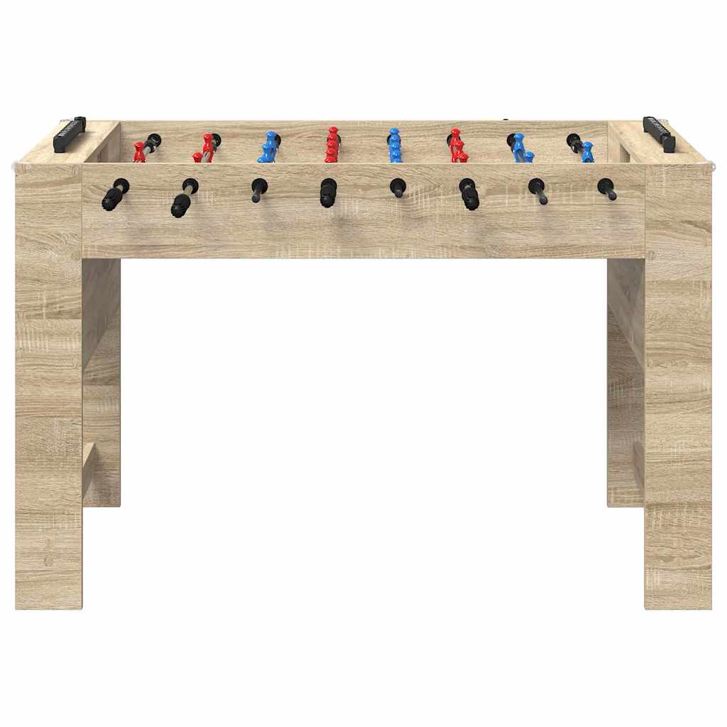 vidaXL Tischfußballtisch Sonoma-Eiche 125 x 60,5 x 80 cm Holzwerkstoff