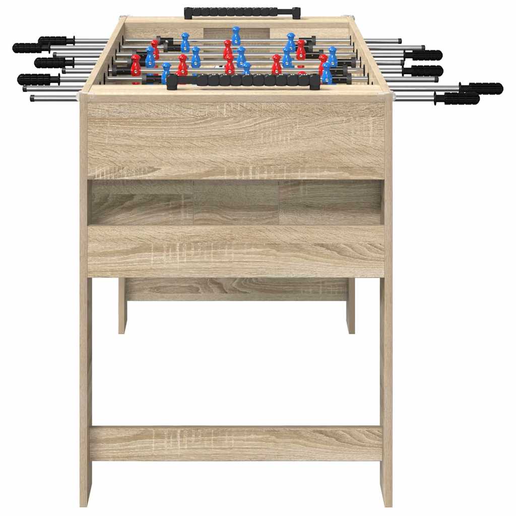vidaXL Tischfußballtisch Sonoma-Eiche 125 x 60,5 x 80 cm Holzwerkstoff