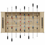 vidaXL Tischfußballtisch Sonoma-Eiche 125 x 60,5 x 80 cm Holzwerkstoff