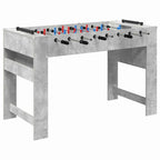 vidaXL Tischfußballtisch Betongrau 125 x 60,5 x 80 cm Holzwerkstoff