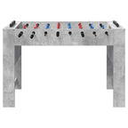 vidaXL Tischfußballtisch Betongrau 125 x 60,5 x 80 cm Holzwerkstoff
