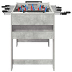 vidaXL Tischfußballtisch Betongrau 125 x 60,5 x 80 cm Holzwerkstoff