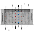 vidaXL Tischfußballtisch Betongrau 125 x 60,5 x 80 cm Holzwerkstoff