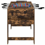 vidaXL Tischfußballtisch Geräucherte Eiche 125 x 60,5 x 80 cm