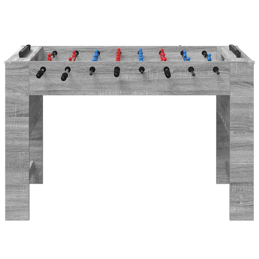 vidaXL Tischfußballtisch Graues Sonoma 125 x 60,5 x 80 cm