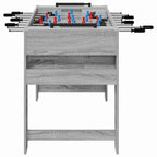 vidaXL Tischfußballtisch Graues Sonoma 125 x 60,5 x 80 cm