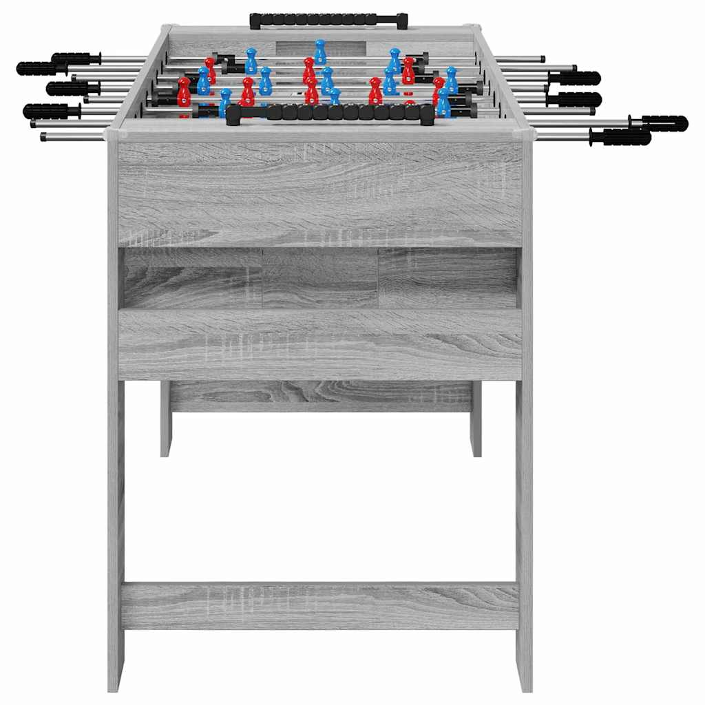 vidaXL Tischfußballtisch Graues Sonoma 125 x 60,5 x 80 cm
