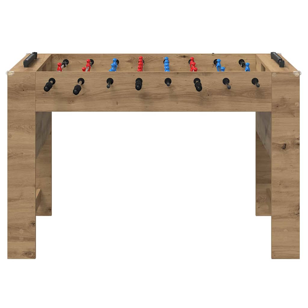 vidaXL Tischfußballtisch Artisan-Eiche 125 x 60,5 x 80 cm