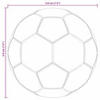vidaXL Tischfußbälle 12 pcs Weiß 3,6 x 3,6 cm Polypropylen