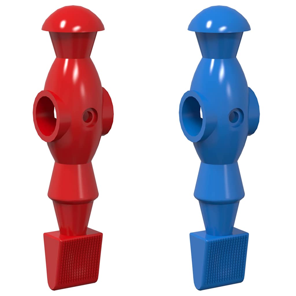 vidaXL Tischfußball Spieler 22 pcs Blau und Rot 2,4 x 2,1 x 9,7 cm PP