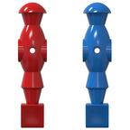 vidaXL Tischfußball Spieler 22 pcs Blau und Rot 2,4 x 2,1 x 9,7 cm PP