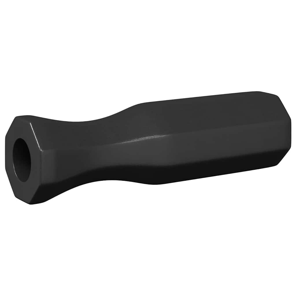 vidaXL Tischfußballgriff 10 pcs Schwarz 3,1 x 3,1 x 17,8 cm PP