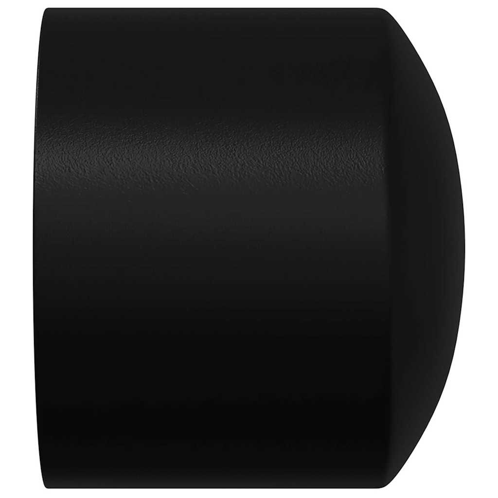 vidaXL Tischfußball Tisch Endkappen 10 pcs Schwarz 1,9 x 1,9 x 1,6 cm