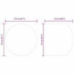 vidaXL Tischfußball Tisch Endkappen 10 pcs Schwarz 1,9 x 1,9 x 1,6 cm