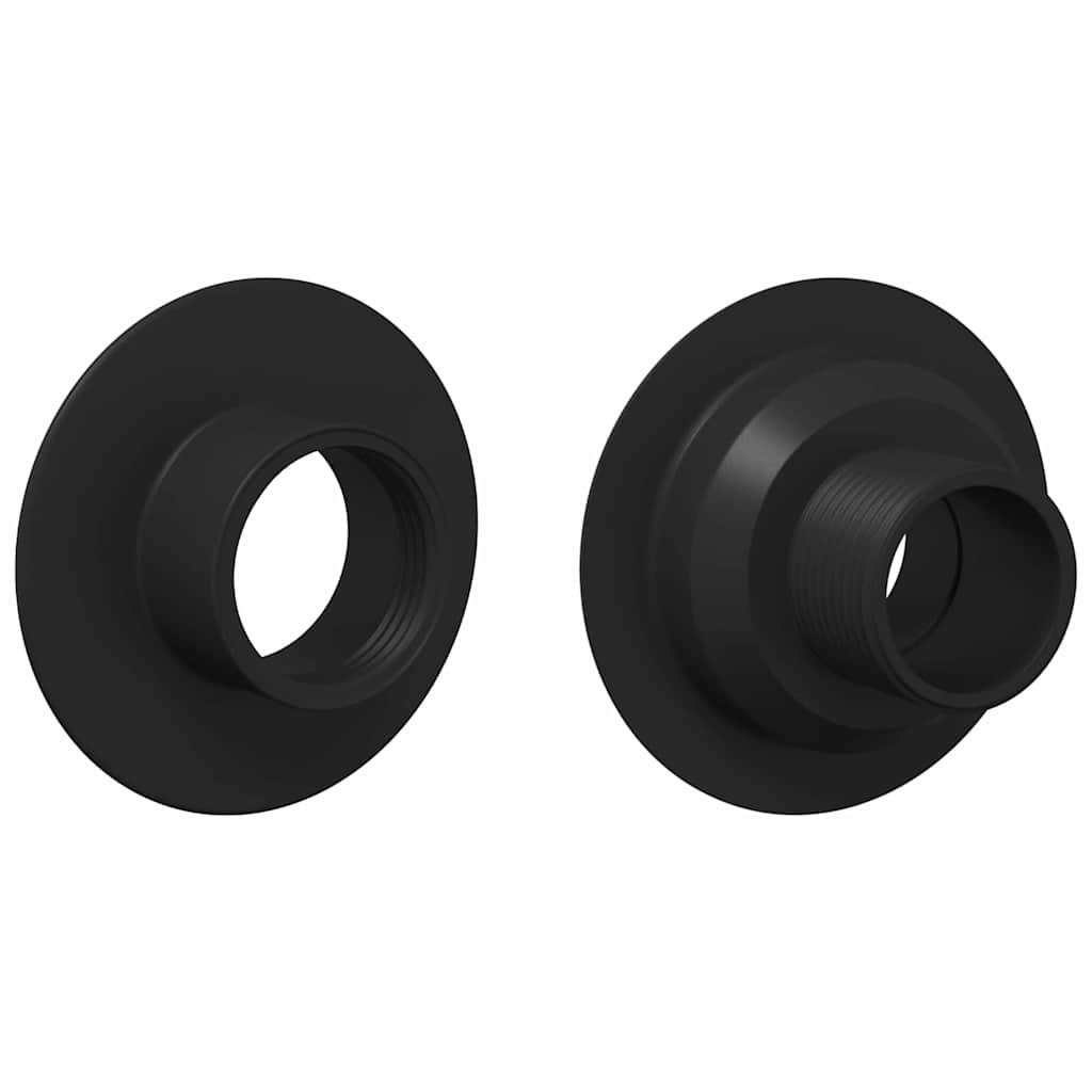 vidaXL Tischfußballlager 10 pcs Schwarz 5 x 5 x 2,8 cm PP