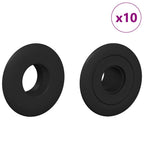 vidaXL Tischfußballlager 10 pcs Schwarz 5 x 5 x 2,8 cm PP