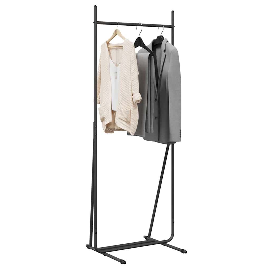 vidaXL Kleiderständer Schwarz 62 x 48 x 158 cm Stahl