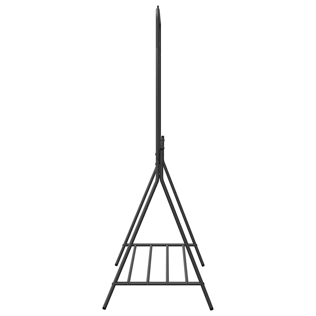 vidaXL Kleiderständer mit Speicher Schwarz 100 x 56 x 154 cm Stahl