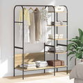 vidaXL Kleiderständer mit Regal Braun 120 x 44 x 160 cm Holzwerkstoff