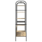 vidaXL Kleiderständer mit Regal Braun 120 x 44 x 160 cm Holzwerkstoff