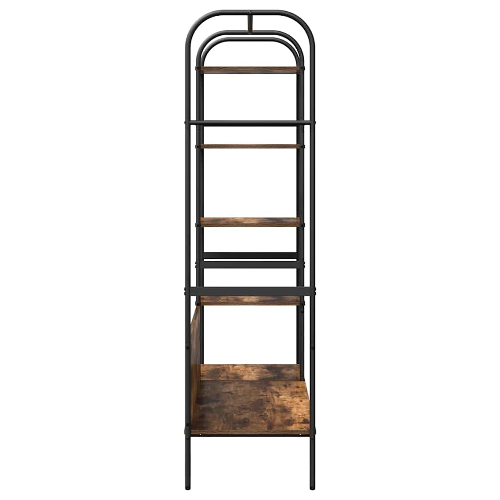 vidaXL Kleiderständer mit Regal Braun Eichen-Optik 120 x 44 x 160 cm