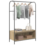 vidaXL Kleiderständer Braun Eichen-Optik 100 x 44 x 160 cm
