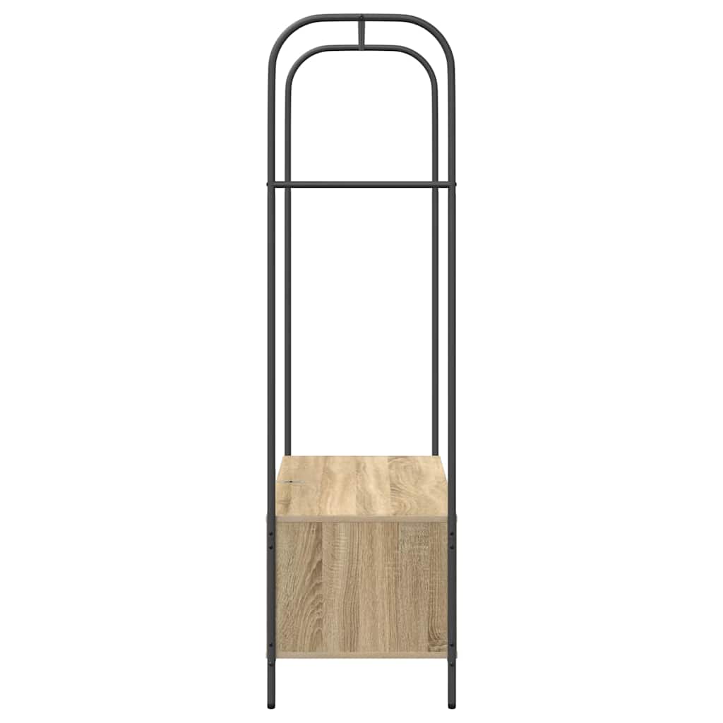 vidaXL Kleiderständer Braun Eichen-Optik 100 x 44 x 160 cm