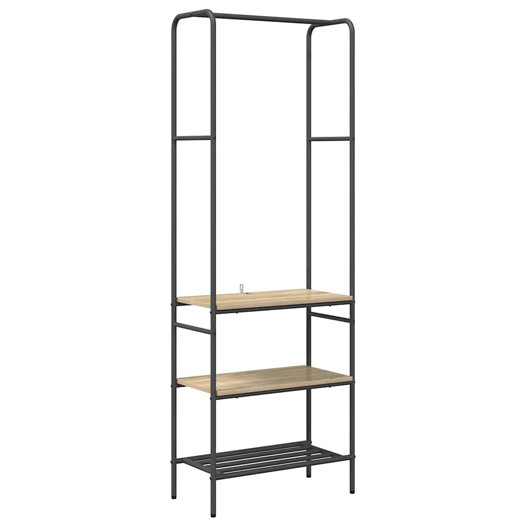 vidaXL Kleiderständer Sonoma-Eiche 60 x 30 x 171 cm Holzwerkstoff
