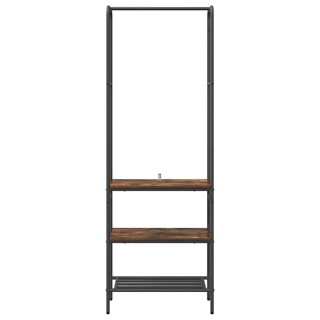 vidaXL Kleiderständer Geräucherte Eiche 60 x 30 x 171 cm Holzwerkstoff