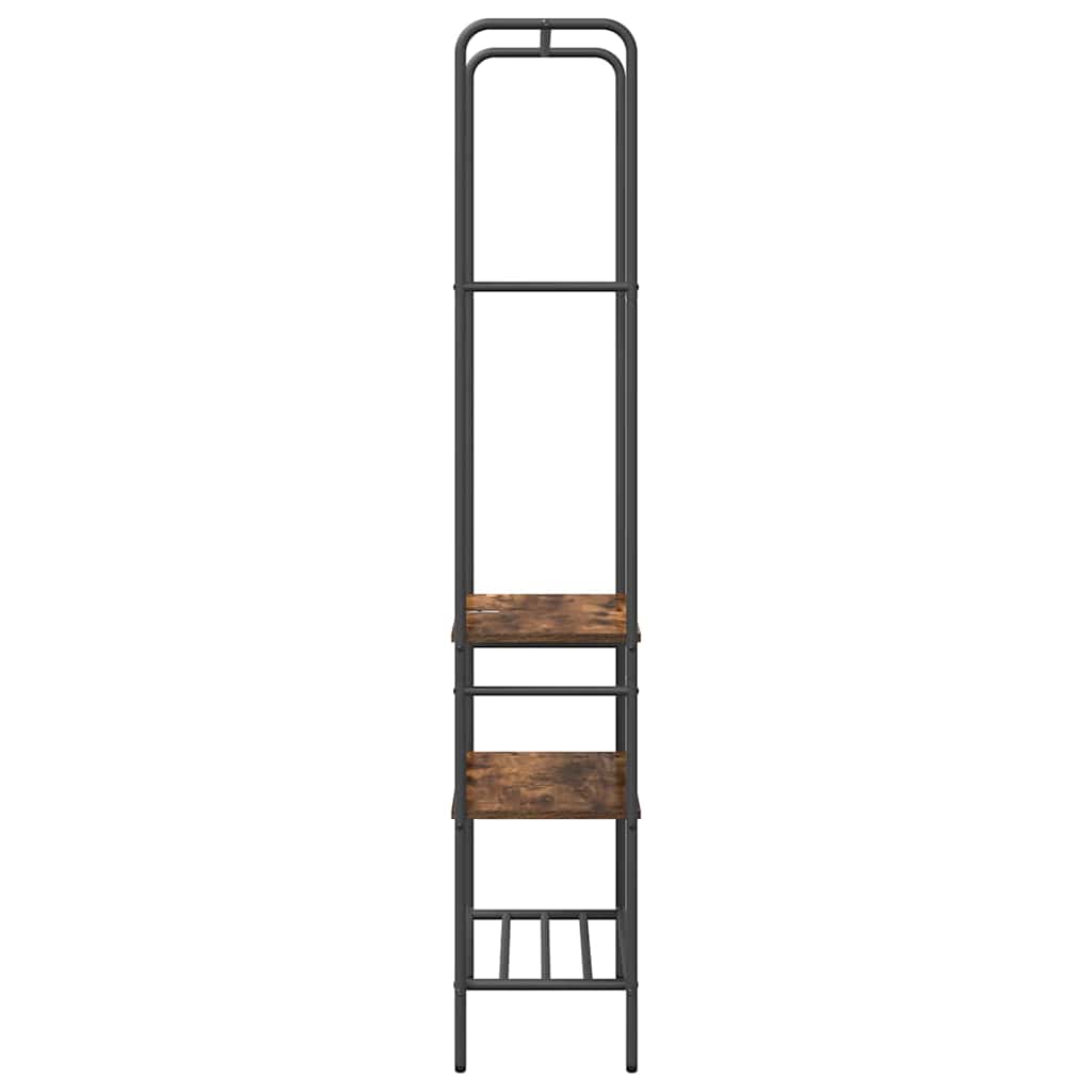 vidaXL Kleiderständer Geräucherte Eiche 60 x 30 x 171 cm Holzwerkstoff