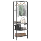 vidaXL Kleiderständer Grau Sonoma 60 x 30 x 171 cm Holzwerkstoff