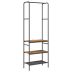 vidaXL Kleiderständer mit Regal Altholz 60 x 30 x 171 cm Holzwerkstoff