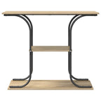 vidaXL Konsolentisch Sonoma-Eiche 101 x 35 x 80,5 cm Holzwerkstoff