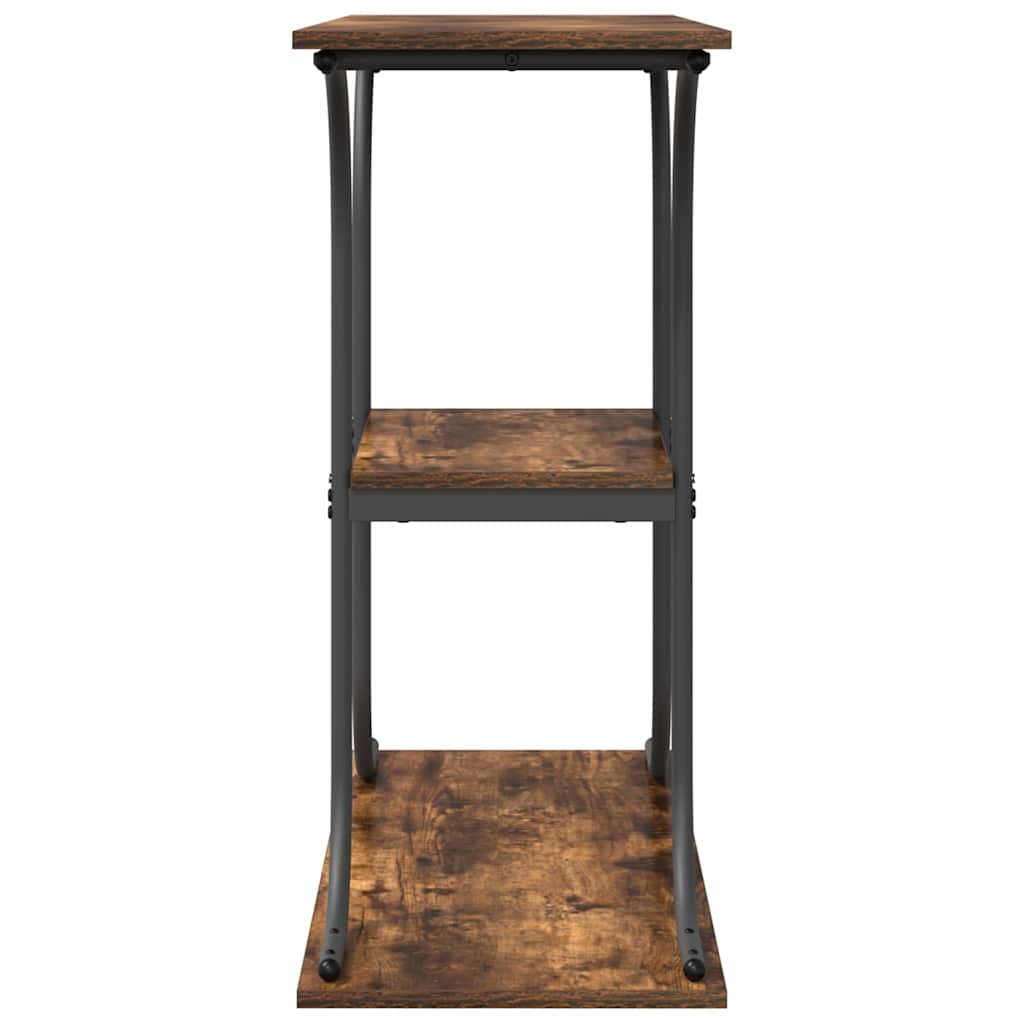 vidaXL Konsolentisch mit Regal Geräucherte Eiche 101 x 35 x 80,5 cm