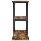 vidaXL Konsolentisch mit Regal Geräucherte Eiche 101 x 35 x 80,5 cm