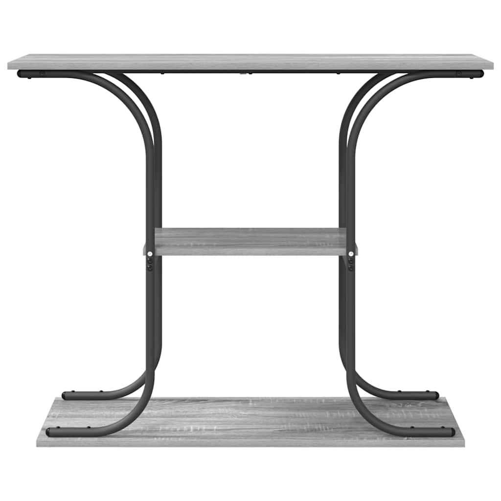 vidaXL Konsolentisch Graues Sonoma 101 x 35 x 80,5 cm Holzwerkstoff