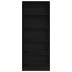 vidaXL Kleiderschrank mit Regal Schwarz Eichen-Optik 80 x 50 x 200 cm