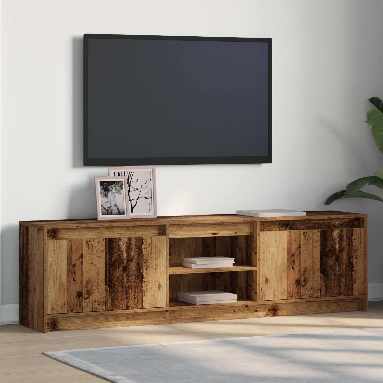 vidaXL TV-Einheiten 2 pcs Braun 180 x 34 x 50 cm Holzwerkstoff