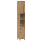vidaXL Badezimmermöbel-Set mit Regal 3 pcs Artisan-Eiche Holzwerkstoff