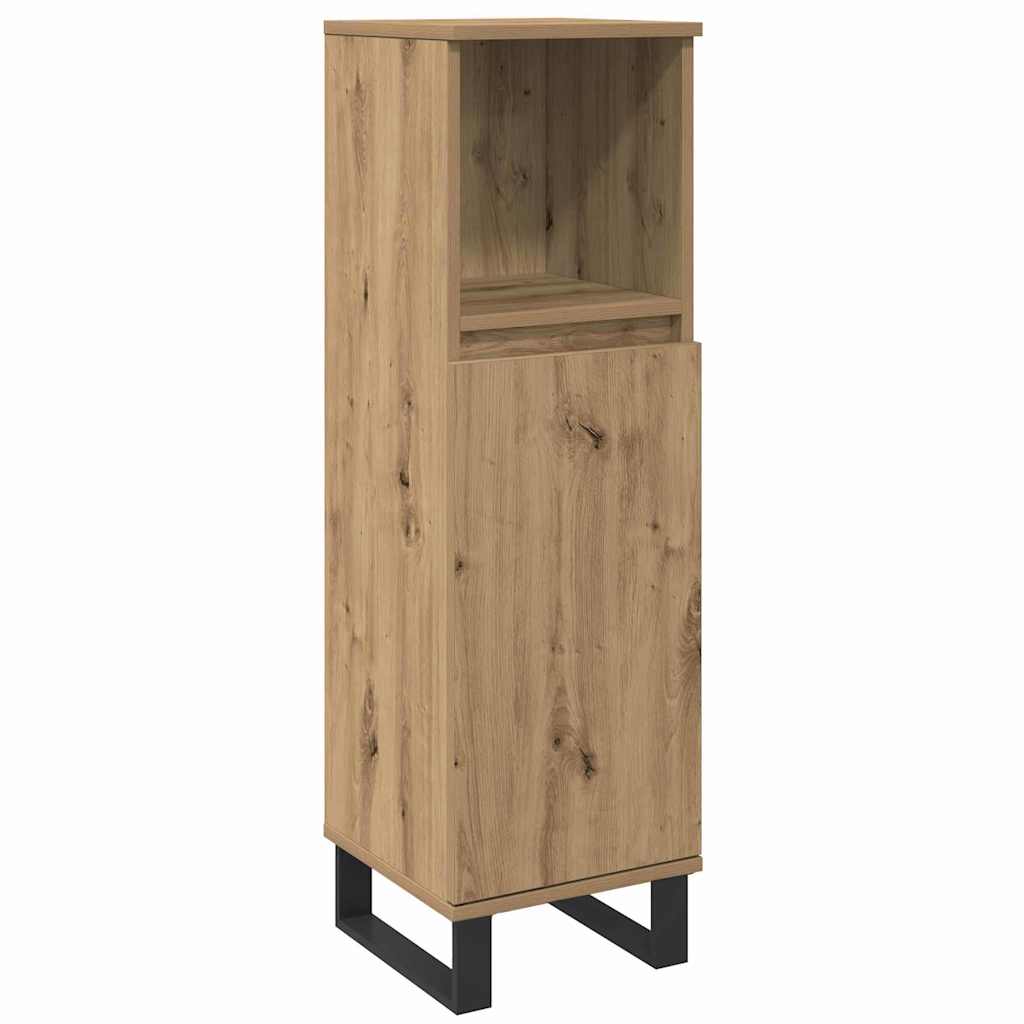 vidaXL Badezimmermöbel Set mit Speicher 3 pcs Braun Holzwerkstoff