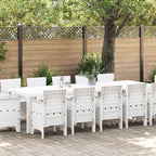 vidaXL Garten Essgruppe 13 pcs Braun Poly Rattan