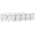 vidaXL Garten Essgruppe 13 pcs Braun Poly Rattan