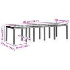 vidaXL Garten Essgruppe mit Kissen 11 pcs Braun und Taupe Poly Rattan