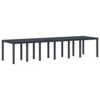 vidaXL Garten Essgruppe 13 pcs Anthrazit Polt Rattan